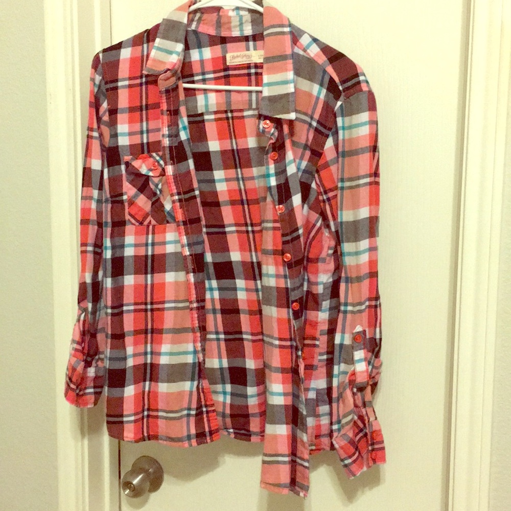 Plaid button down